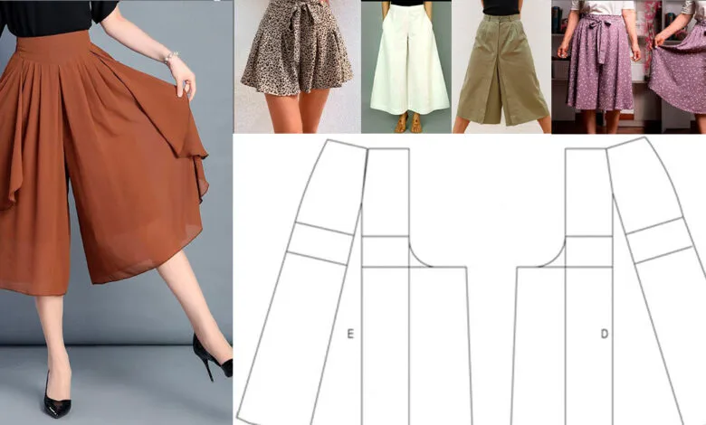 COSTURA-COMO HACER UNA FALDA PANTALON PASO A PASO COSTURA-COMO HACER UNA FALDA PANTALON PASO A PASO