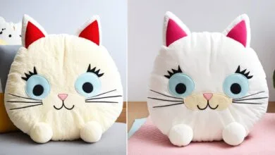 COMO HACER UN COJIN EN FORMA DE GATITO PASO A PASO COMO HACER UN COJIN EN FORMA DE GATITO