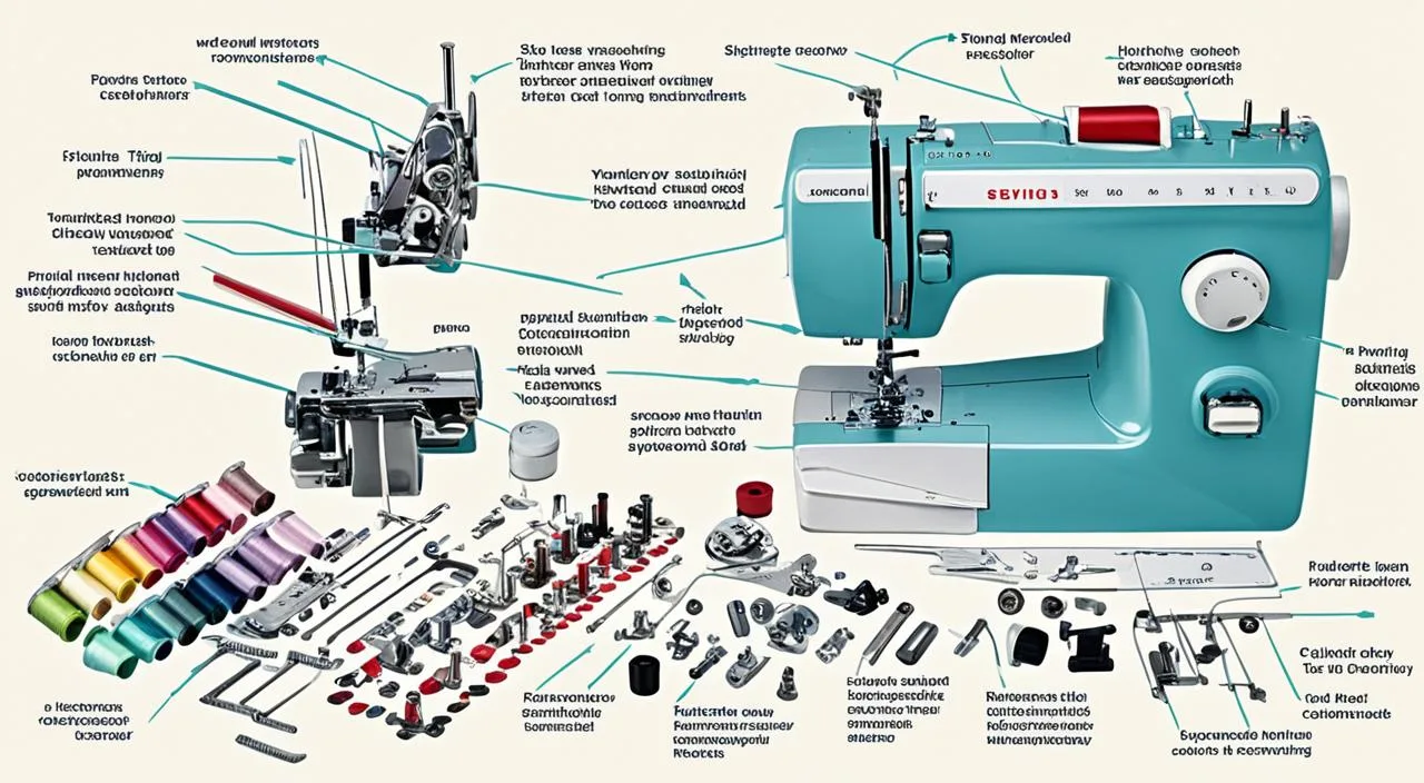 Mecanismos de control de la máquina de coser Mecanismos de control de la máquina de coser