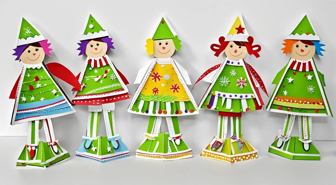 Muñecos navideños de cartón Muñecos navideños de cartón