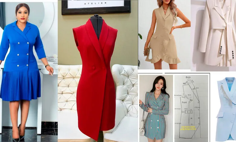 COMO HACER UN VESTIDO TIPO BLAZER PASO A PASO COMO HACER UN VESTIDO TIPO BLAZER PASO A PASO