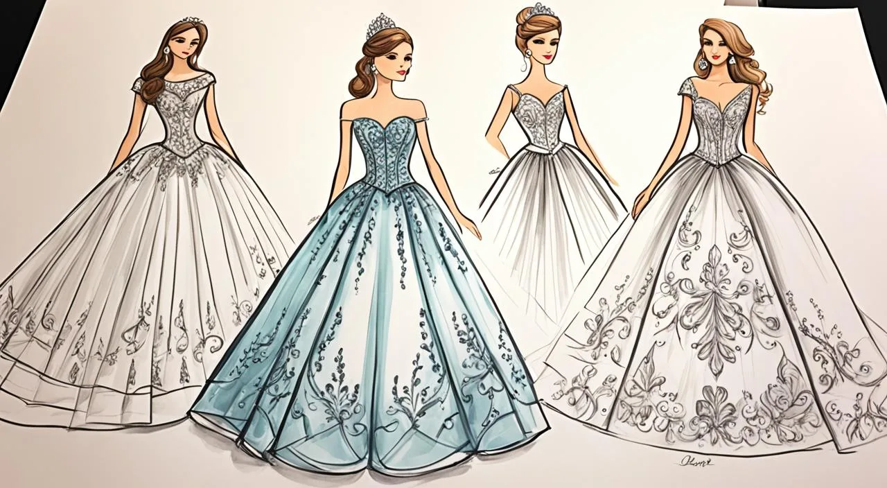 bocetos de vestidos de quince bocetos de vestidos de quince