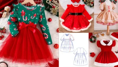 APRENDE COMO HACER UN VESTIDO PARA NIÑA NAVIDEÑO PASO A PASO